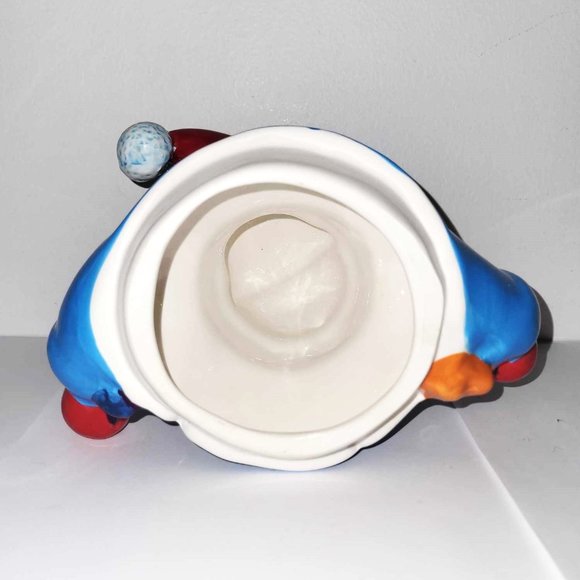 Vintage Homespun Holiday Collection Winter Christmas Snowman 10” Cookie Jar - Picture 9 of 9